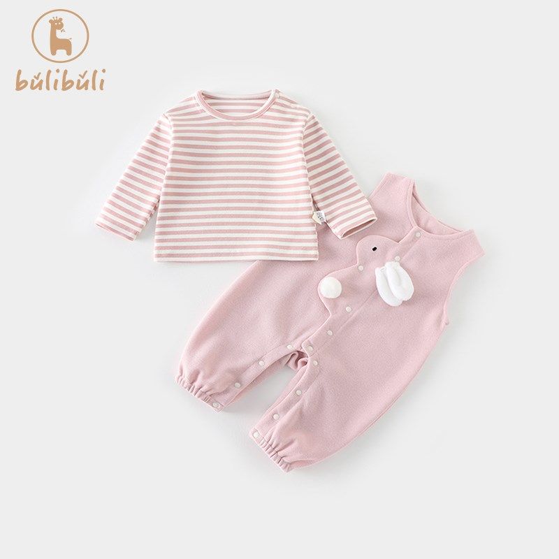 婴幼儿童套装春装2024新款洋气女宝宝打底衫背带裤春季衣服两件套,童装/婴儿装/亲子装,套装,淘宝优惠券,粉丝福利购,淘宝优惠卷