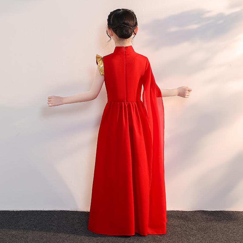 万疆灯火里中国儿童大合唱舞蹈演出服小学生诗歌朗诵开场舞表演服