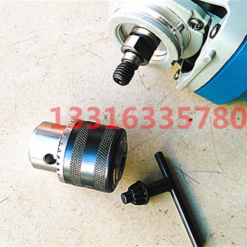 4寸100型角磨机专用钻夹头角磨机转换手电钻电磨变配件角磨机夹头