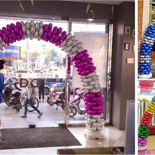 气球拱门支架开业庆典可拆卸充气球架子底座造型结婚婚礼装饰套餐