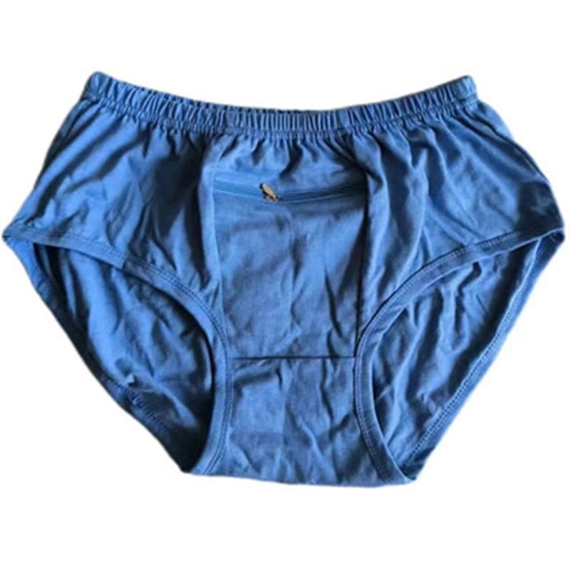 男士内裤纯棉带拉链口袋有拉锁兜钱包防盗中老年人爸爸三角短裤头,女士内衣/男士内衣/家居服,男三角内裤,淘宝优惠券,粉丝福利购,淘宝优惠卷