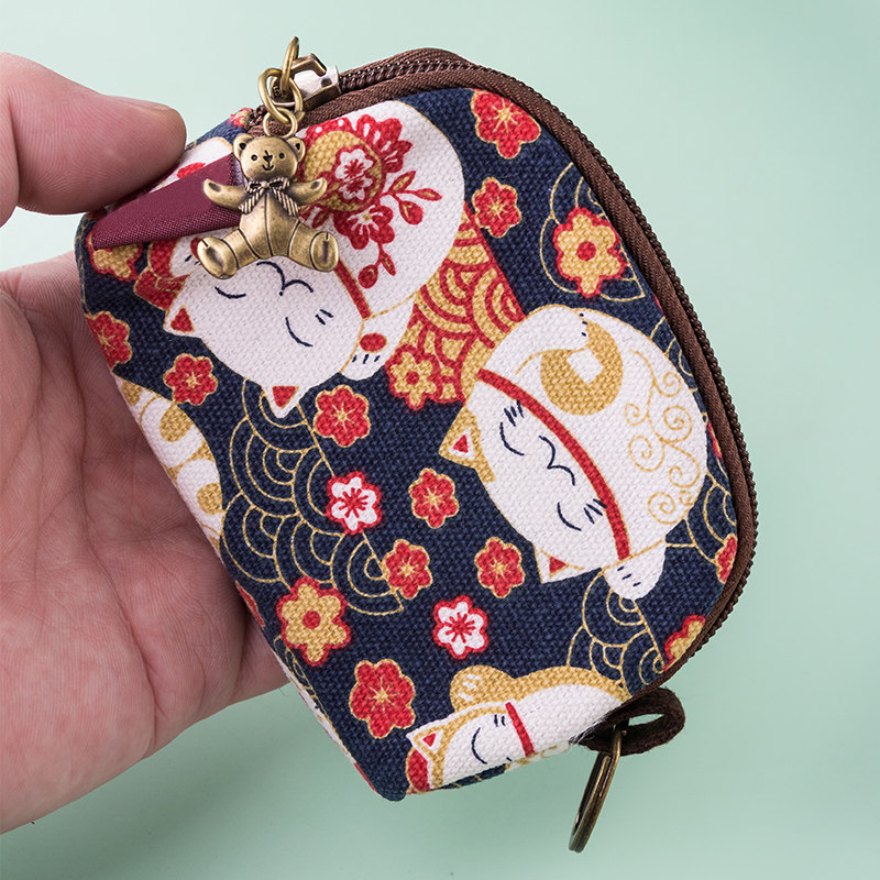 多款贝壳零钱包卡片包布艺帆布小包包硬币零钱袋可爱钥匙包证件包