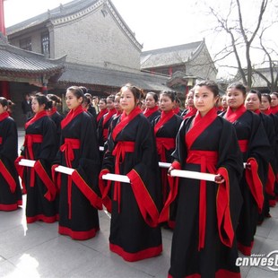 古装汉服男女国学成人礼表演礼仪之邦祭祀服古代舞台演出拜师礼服