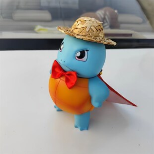 杰尼龟车尾挂件能喷水摆件奔驰宝马奥迪汽车外部装饰车顶挂件网红