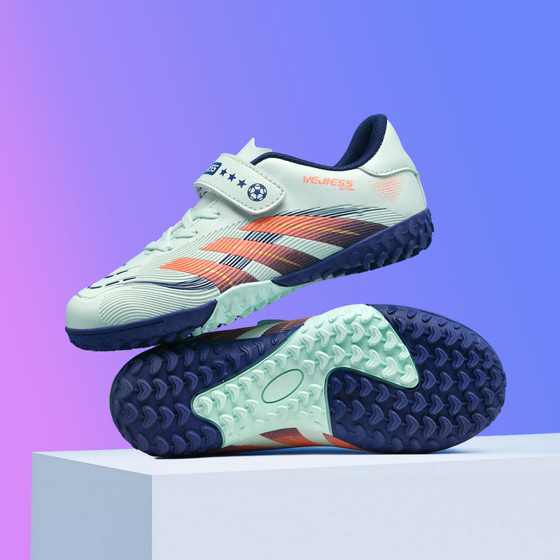 新款儿童足球鞋碎钉耐磨防滑男童中小学生tf训练女童专用比赛草坪