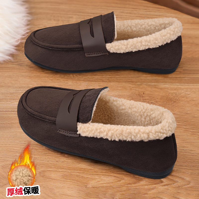 豆豆鞋女加绒加厚休闲耐磨