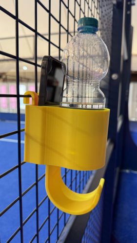 Padel水壶架手机架毛巾架运动场羽毛球场篮球场专用手机水杯挂架