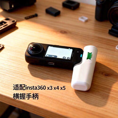 insta360 x3 x4 x5全景相机手柄横握支架配件