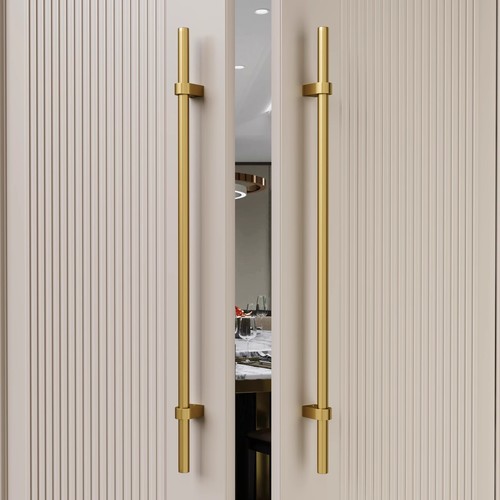 极简实木门把手不锈钢玻璃门拉手