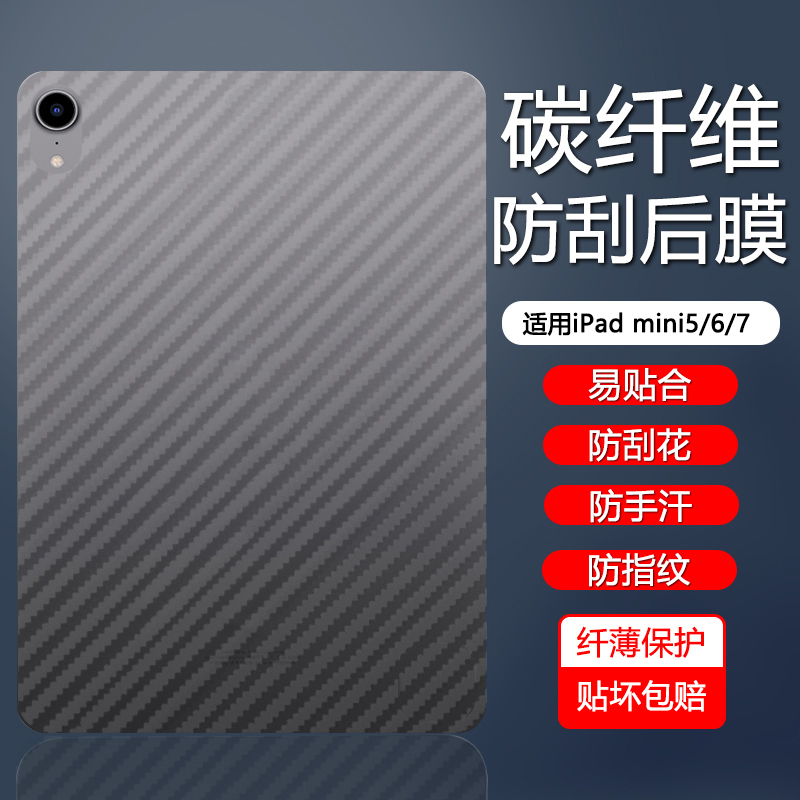 iPadmini5/6/7碳纤维平板后膜