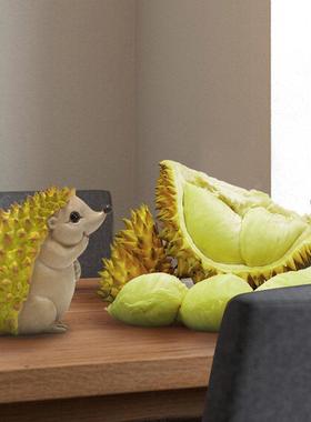 跨界创意模拟水果榴莲饰品树脂饰品工艺模拟刺猬榴莲饰品