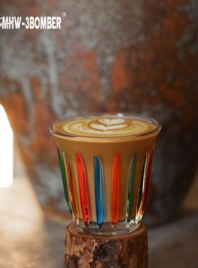 MHW-3BOMBER轰炸机玻璃杯Wright手绘系列Dirty咖啡杯澳白杯拿铁杯