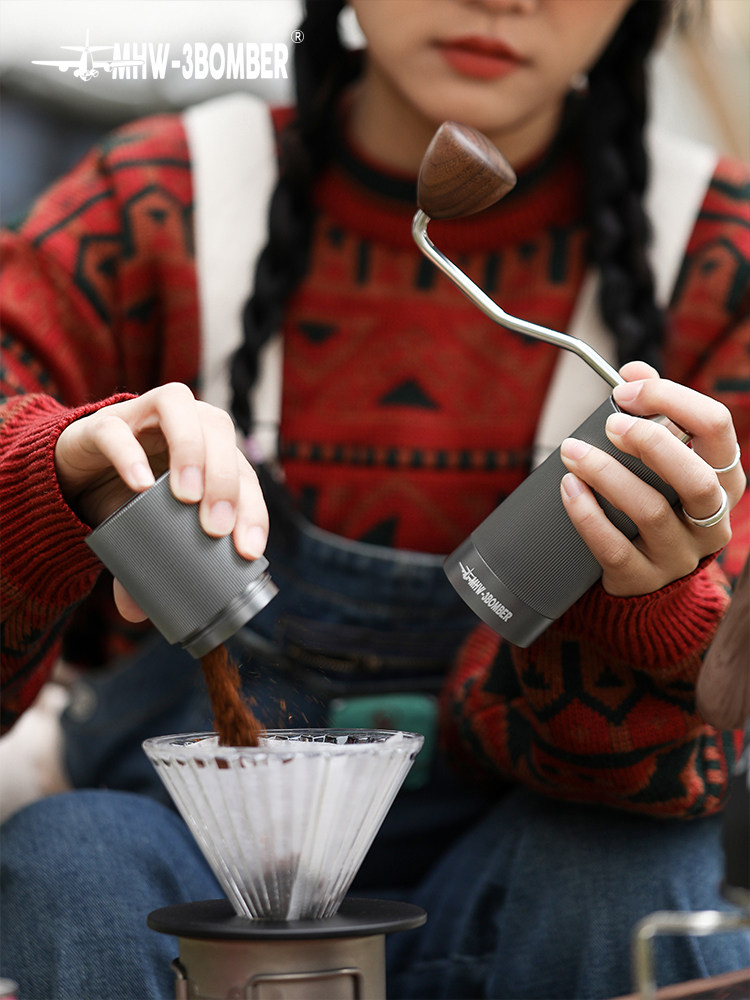 MHW-3BOMBER轰炸机手摇磨豆机 竞速M1 手磨咖啡机 手动咖啡研磨机