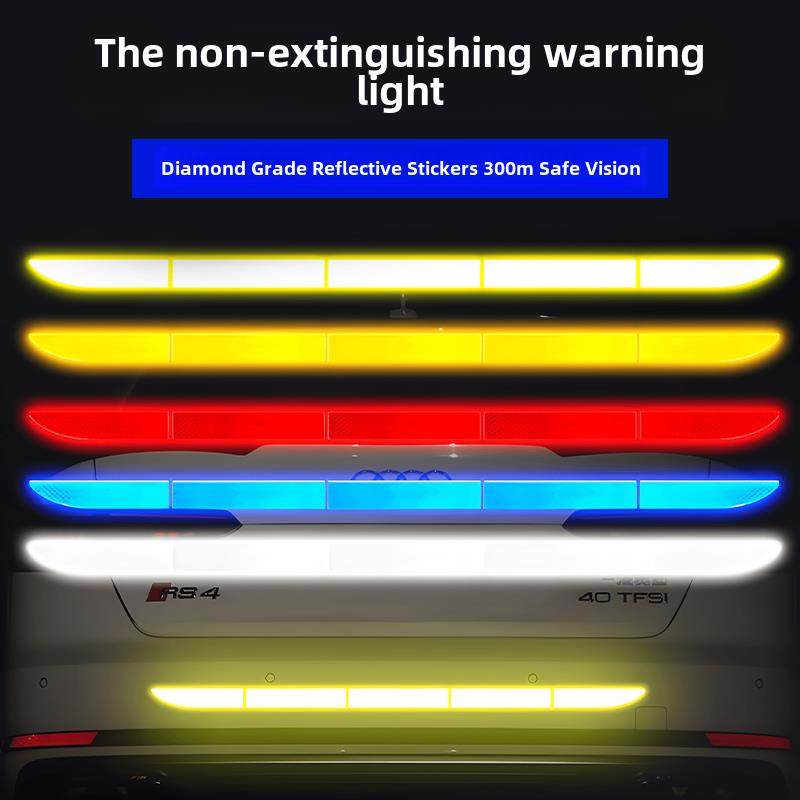 汽车反光贴后备箱车尾灯条贴纸夜间夜光安全警示车身画痕遮挡装饰,3C数码配件,USB多功能数码宝,淘宝优惠券,粉丝福利购,淘宝优惠卷