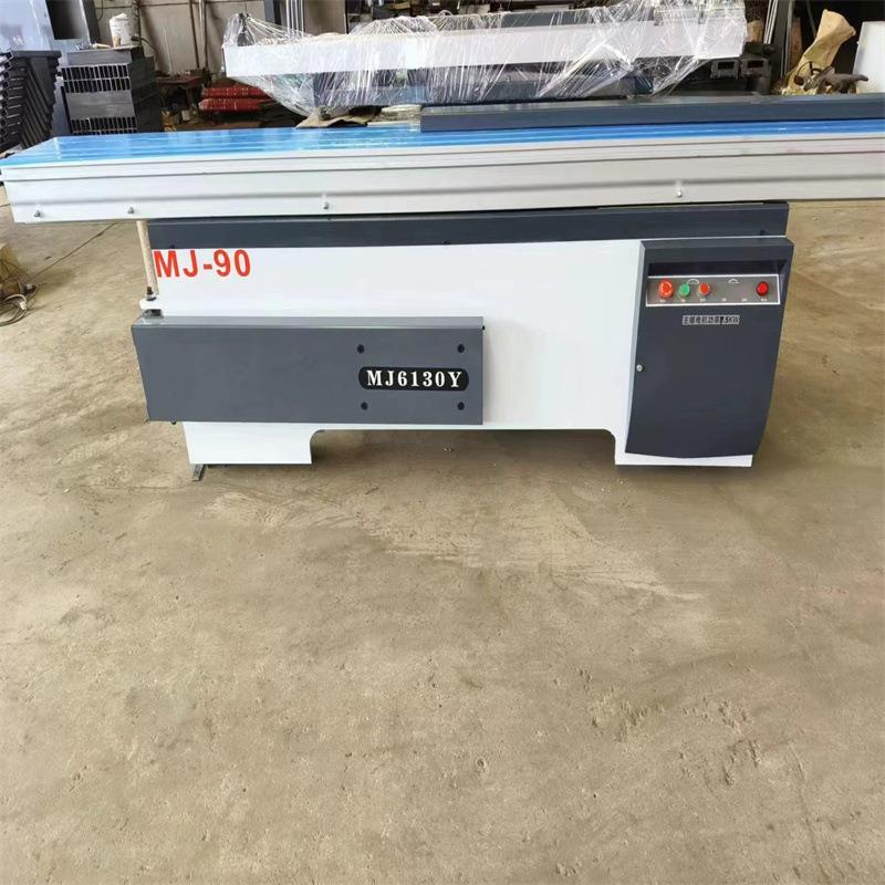 90度电动升降木工精密锯红外线圆柱导轨精密推台锯大小锯片电机