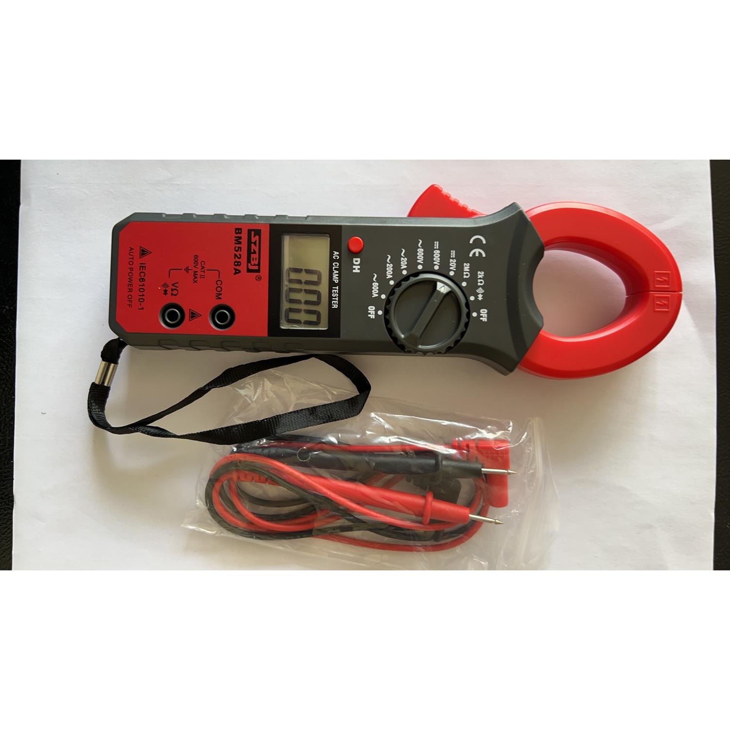 滨江Bm528A/D数字钳形仪表Bm5266+中文面板小电流安培钩形仪表钳