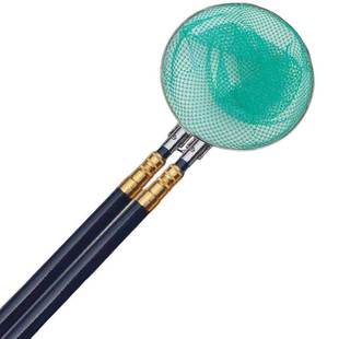 新款绝缘玻璃钢加厚抄网双杆套装伸缩单杆抄鱼鱼竿捕鱼捞鱼网兜