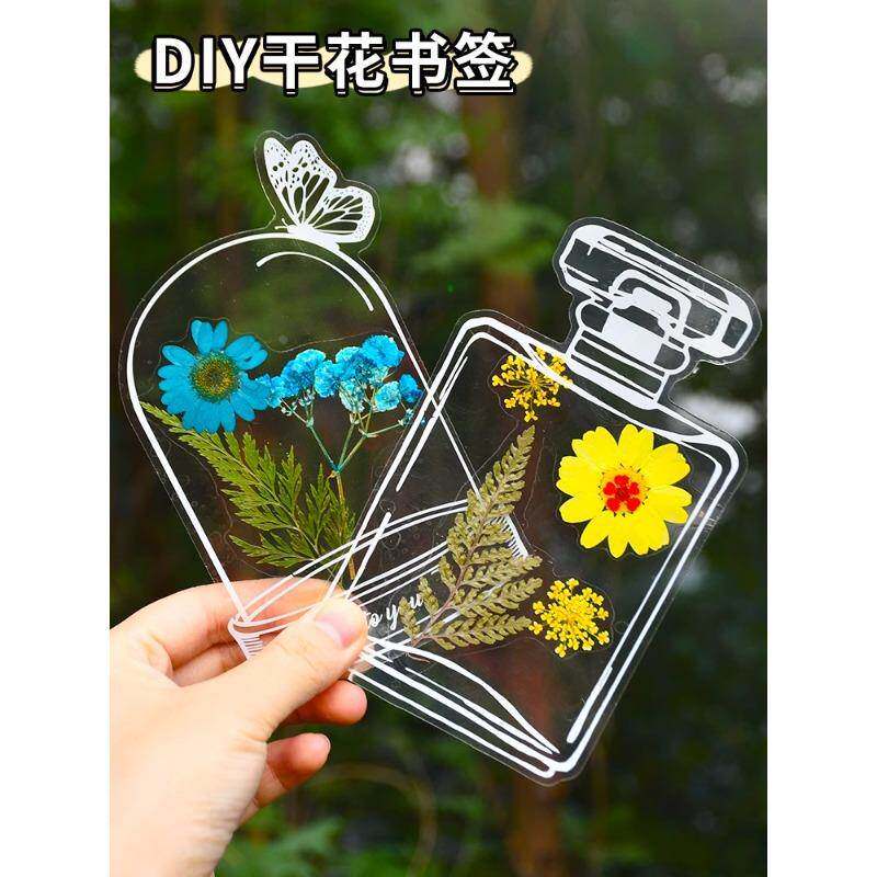 树叶标本塑封膜干花书签手工diy材料制作幼儿园学生儿童创意贴纸