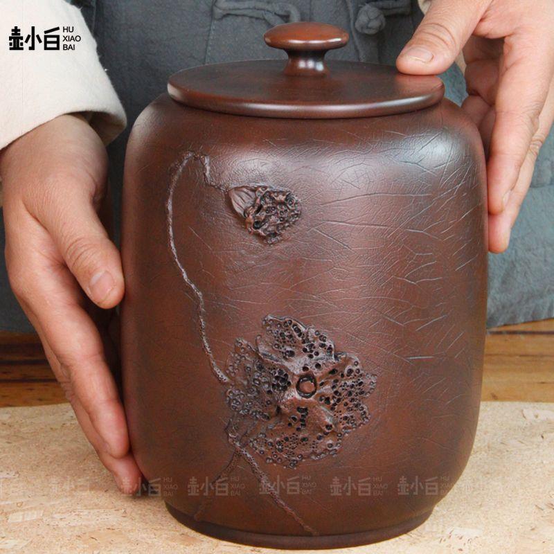云南建水紫陶茶叶罐普洱