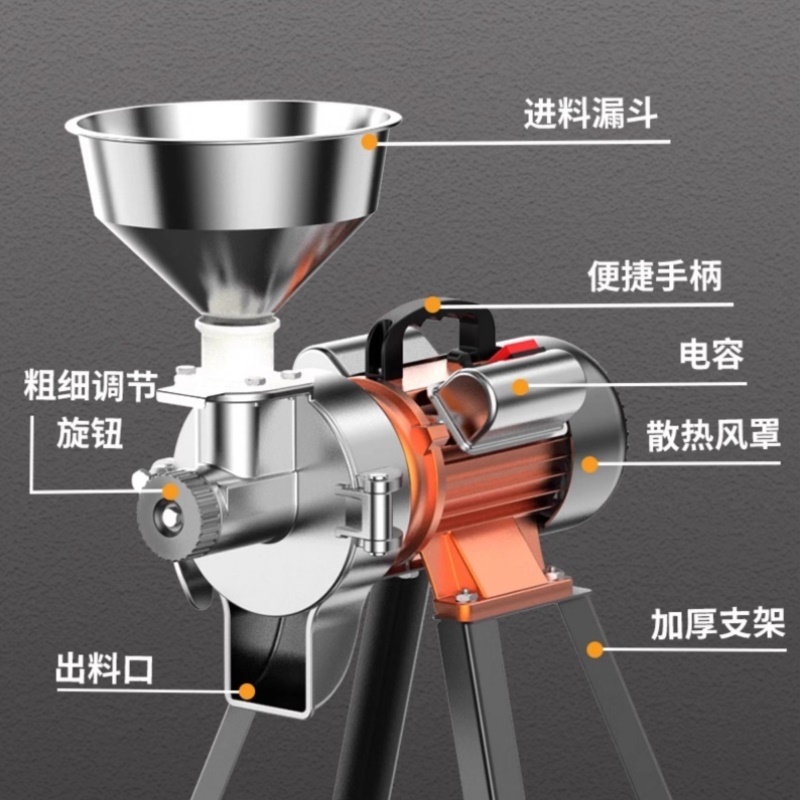 磨浆机豆腐机家用小型磨豆浆机全自动磨粉机米浆机干湿两用肠粉机