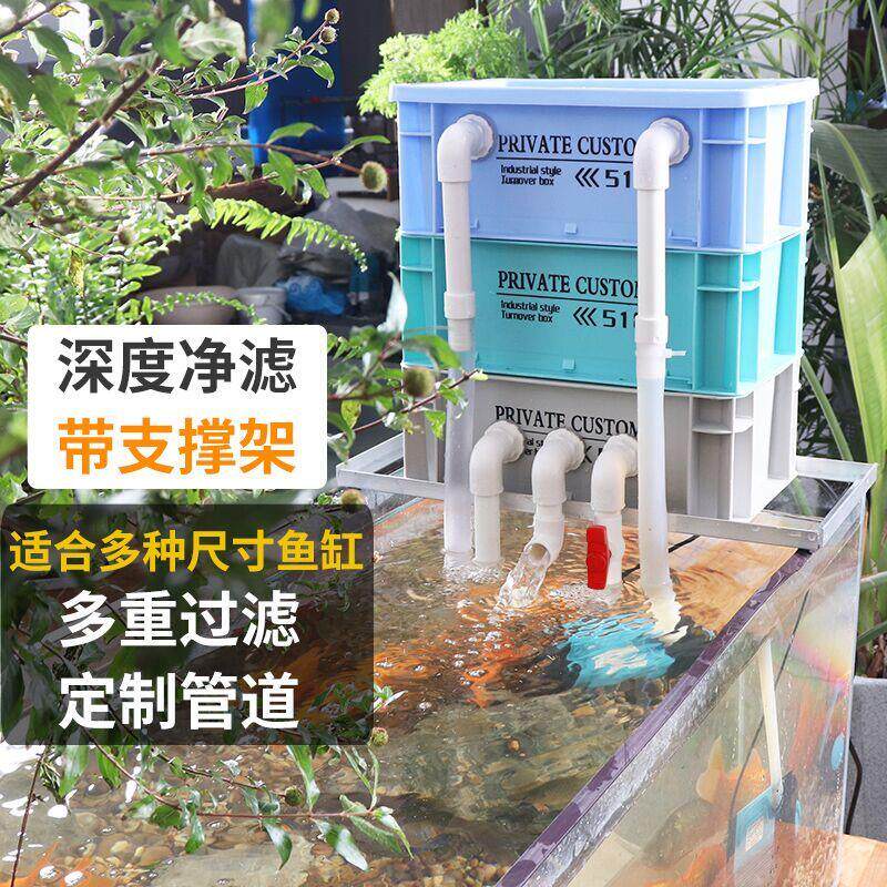 鱼缸过滤周转箱鱼池器增