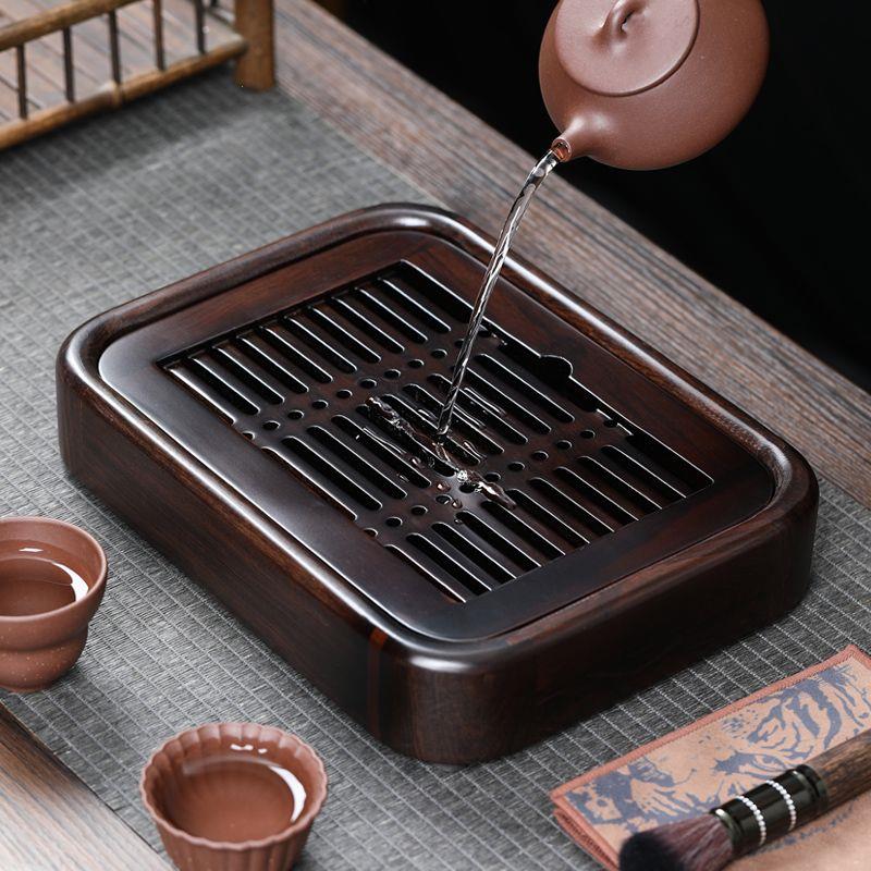 黑檀小盛水茶盘现代简约