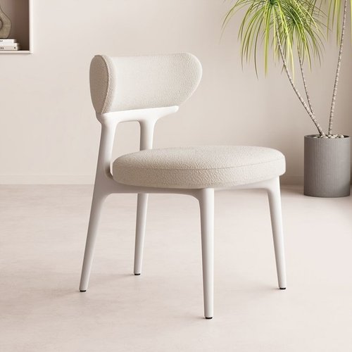 实木椅子家用灵芝椅法式中古风餐厅凳子靠背酒店餐椅小户型咖啡厅