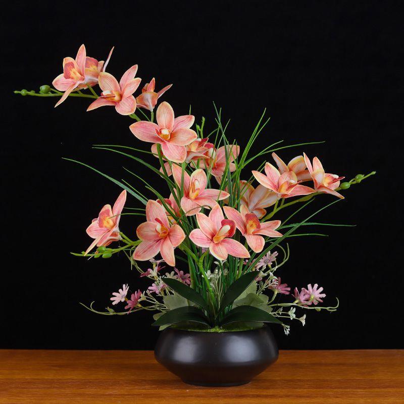 奢华仿真蝴蝶兰装饰花艺