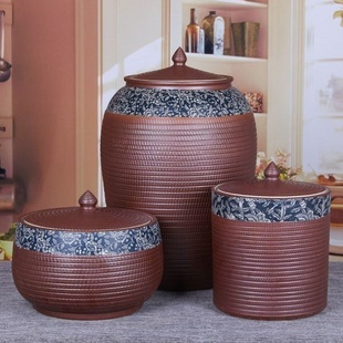 景德镇陶瓷20斤50斤100斤储米缸米桶油缸腌菜腌肉缸水坛水缸酒坛