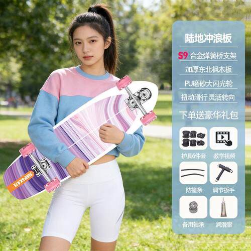 陆地冲浪板滑板成人儿童