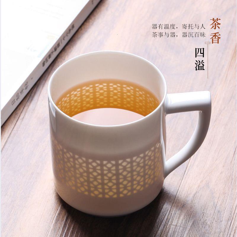 景德镇玲珑茶杯陶瓷过滤