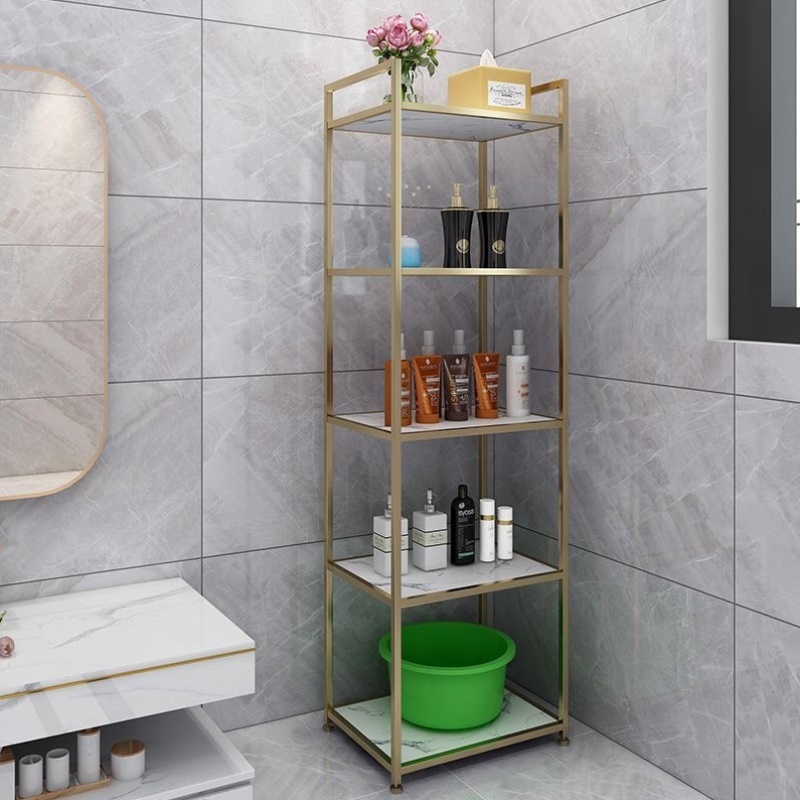洗手间置物架落地卫生间小型多层靠墙收纳架小推车厕所阳台储物架
