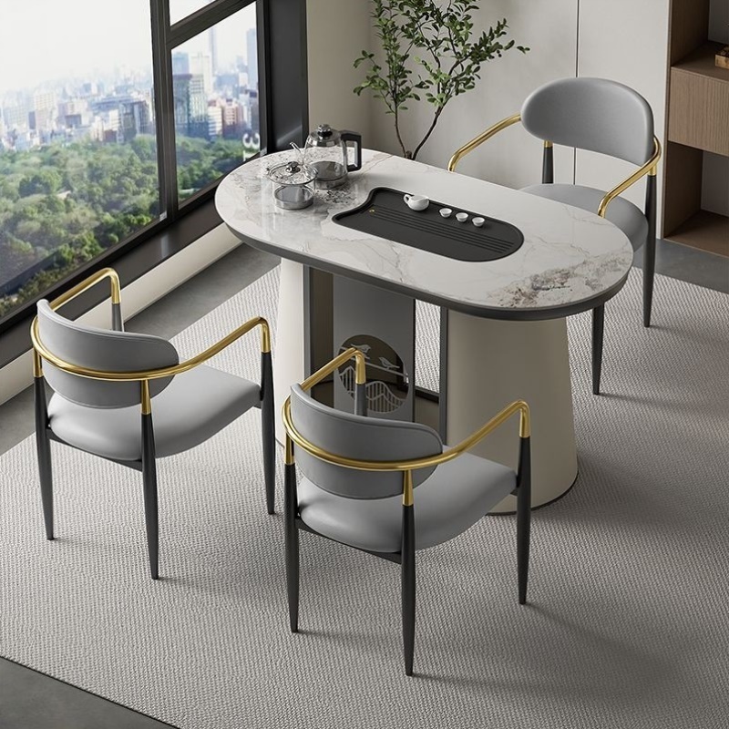 阳台小茶桌椅轻奢新中式烧水壶小户型家用网红泡茶桌一体一整套