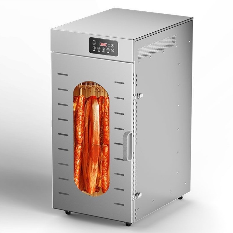 商用大型旋转烟熏香肠腊肠腊肉鸡鸭食品烘干机家用脱水牛肉风干机