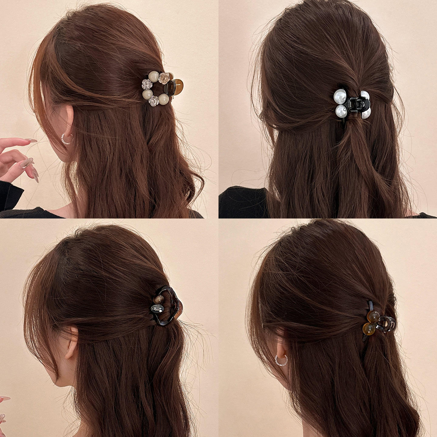 高级感半扎发女高马尾抓夹固定神器2026新款后脑勺发夹小夹子发饰,饰品/流行首饰/时尚饰品新,发饰,淘宝优惠券,粉丝福利购,淘宝优惠卷