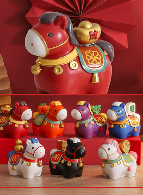 2026马年盲盒摆件可爱工位装饰