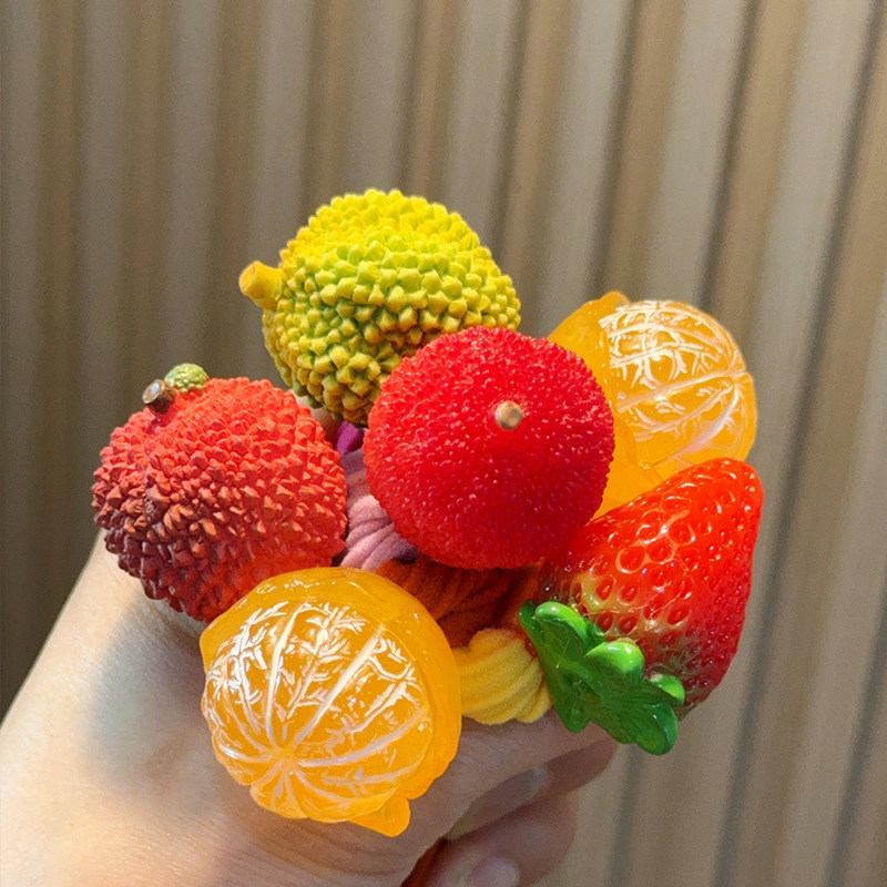 创意卡通水果橡皮筋发圈女2025新款百搭春夏季头绳彩色高弹力发饰,饰品/流行首饰/时尚饰品新,发饰,淘宝优惠券,粉丝福利购,淘宝优惠卷