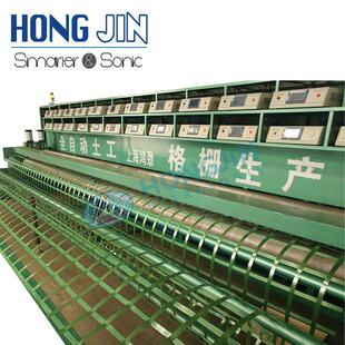 钢塑土工格栅生产线，钢塑土工格栅焊接机，土工格栅条带挤出机