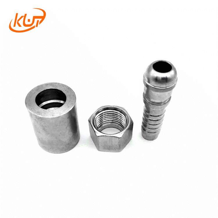 供应不锈钢扣压液压油管接头 对丝接头 一体空心 铰接螺栓