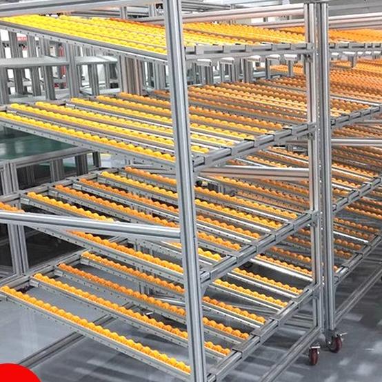 工业铝型材置物架铝合金流利条货架车间铝材框架老化车架定制