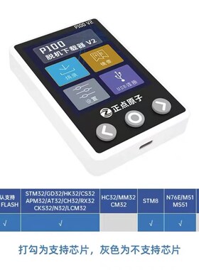 正点原子P100脱机下载器V2 STM32 STM8 N76E GD离线烧录程式设计