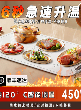 【450W速热】柔性暖菜板加热垫家用多功能神器餐桌保温盘新款折叠