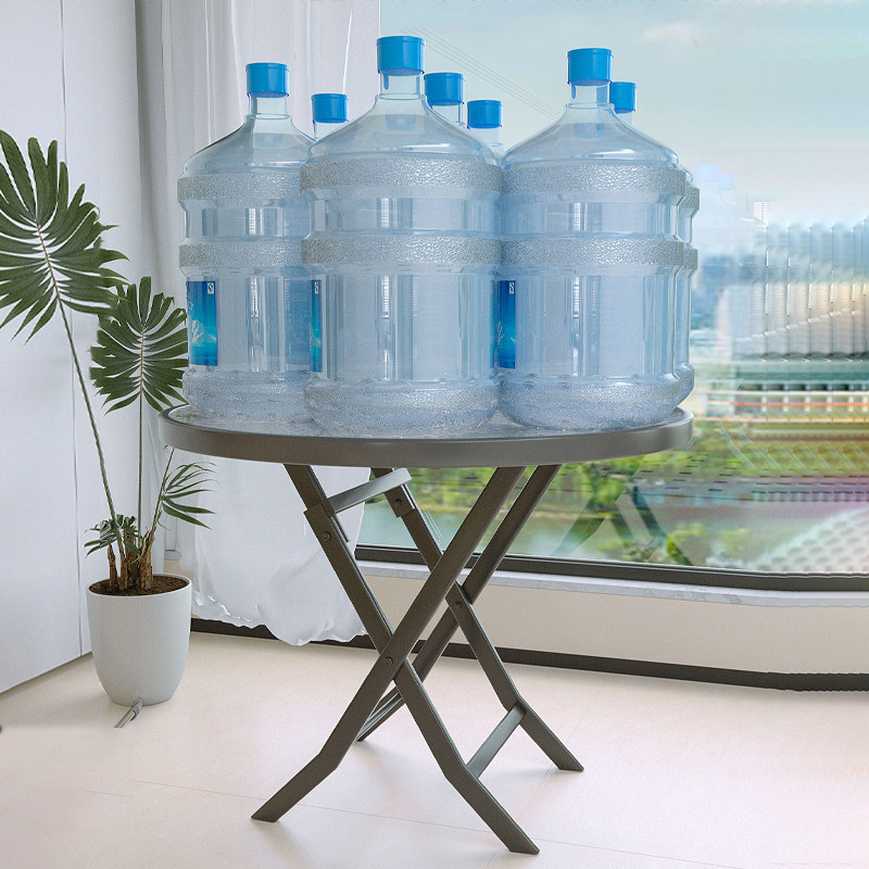 餐桌钢化玻璃圆桌面洽谈桌小圆桌户外阳台休闲家用小户型折叠饭桌