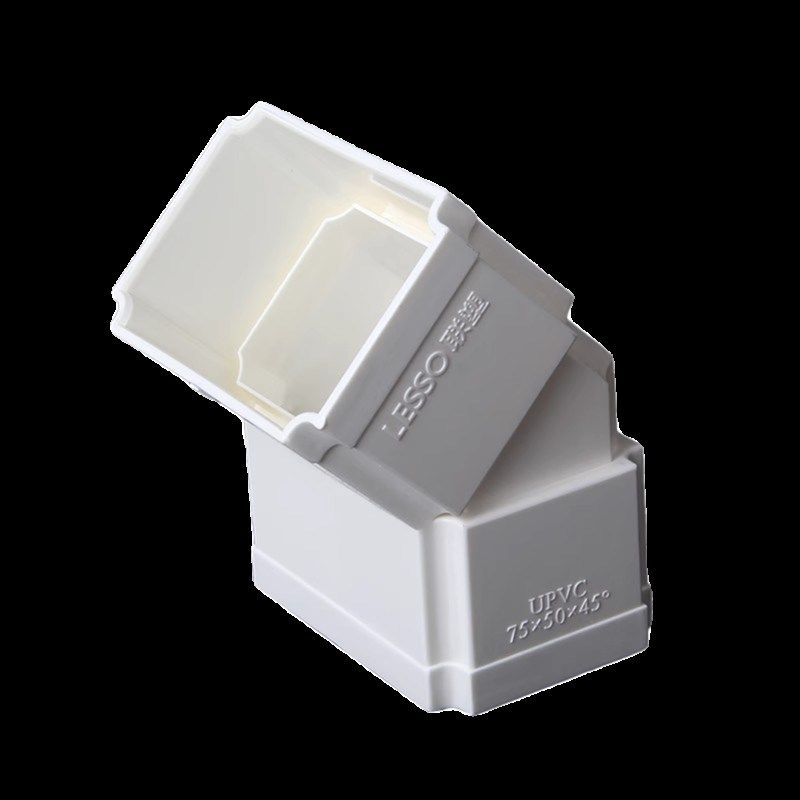 方管雨落水管塑料PVC排水管工程下水管别墅配件方形方型扁方形管