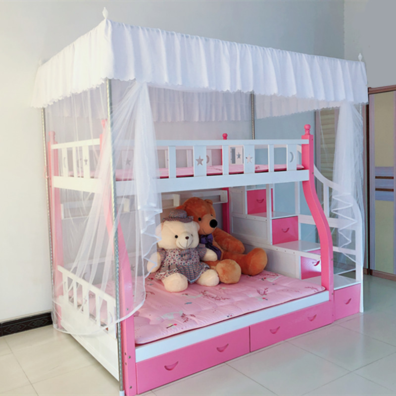 儿童高低床子母床蚊帐上下铺梯形书架款双层家用1.2米1.5m1.35,床上用品,蚊帐,淘宝优惠券,粉丝福利购,淘宝优惠卷