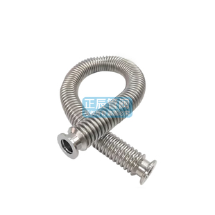 真空KF柔性波纹管高真空304不锈钢凸缘成型快装柔软管氦气检漏