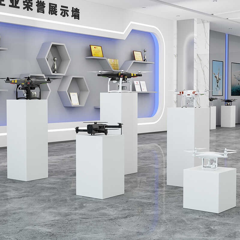精品木质烤漆展台商业会展展示柜展厅工艺品展示台手办摆件陈列台