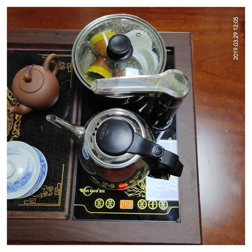 盈悦茶具茶桌烧水壶嵌入式半自动电茶炉泡茶专用茶几茶壶单茶水炉