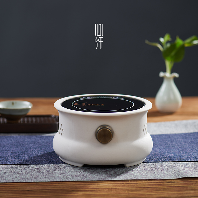 白泥陶壶家用茶具泡茶功夫茶烧水壶粗陶陶瓷提梁茶壶煮茶器电陶炉
