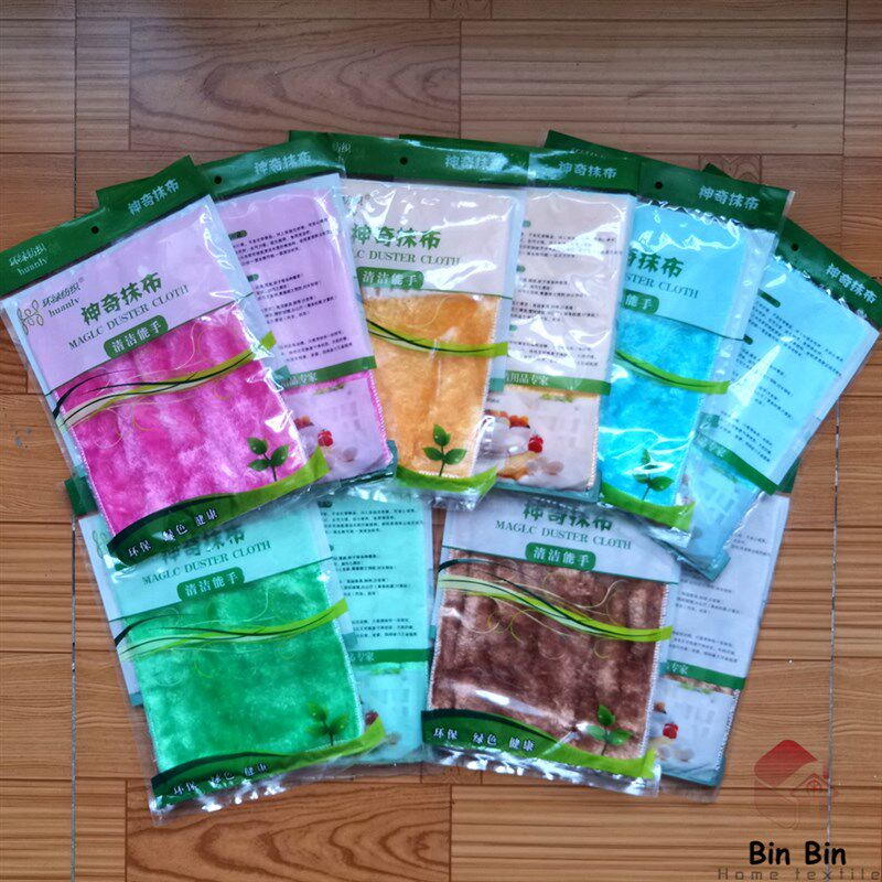 环绿纺织神奇抹布8012(套装包邮)天然木纤维洗碗去油污小百洁布